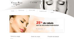 Desktop Screenshot of cliniquebeaute.com
